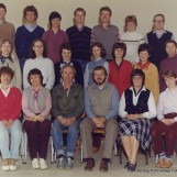 Ansatte ved skolen i 1982