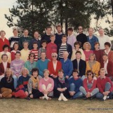 Staben ved skolen i 1992
