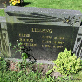 Gravstedet til Elise, Julius og Matilde Lilleng