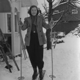 Ingrid Basken skal ut på skitur