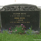 Gravstedet til Hilmar og Anna Berg
