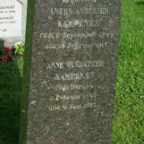 Gravstedet til Anton og Anne Kampenæs