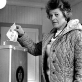 Olga Bøe gjør sin borgerplikt