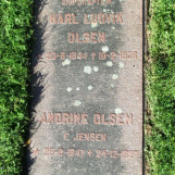 Gravstedet til Karl Ludvik og Andrine Olsen