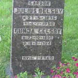 Gravstedet til Julius og Gunda Belsby