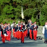Skolekorpset med revelje 17. mai
