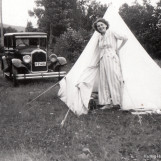 Bilferie langs Mjøsa i 1937