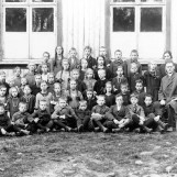 Skolebilde fra Strømnesåsen på 1920-tallet
