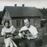 Foran gamlestua på Gressløs