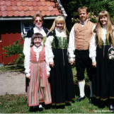 Familiebilde på Nordre Lunde