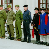 Uniformsparade på bygdedagen