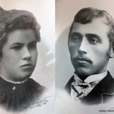 Kristine og Arne Lunde i unge år