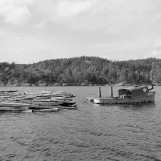 Tømmeret moset i bunter 1985