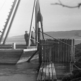 Påling ved Glennetangen Skiptvet 1943.