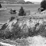 Sletting og planering av mark ved Furuholmen anlegget 1953.