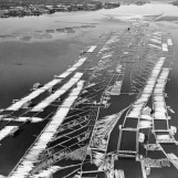 Flyfoto 1951 av Glennetangen Lense.