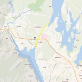 Kart over Eidet tunnelen.