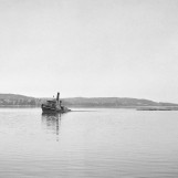 Sleping av  tømmer i Glomma 1925.