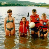 Badeliv i Glomma i 1984
