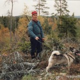 Med hunden Pelle på elgjakt